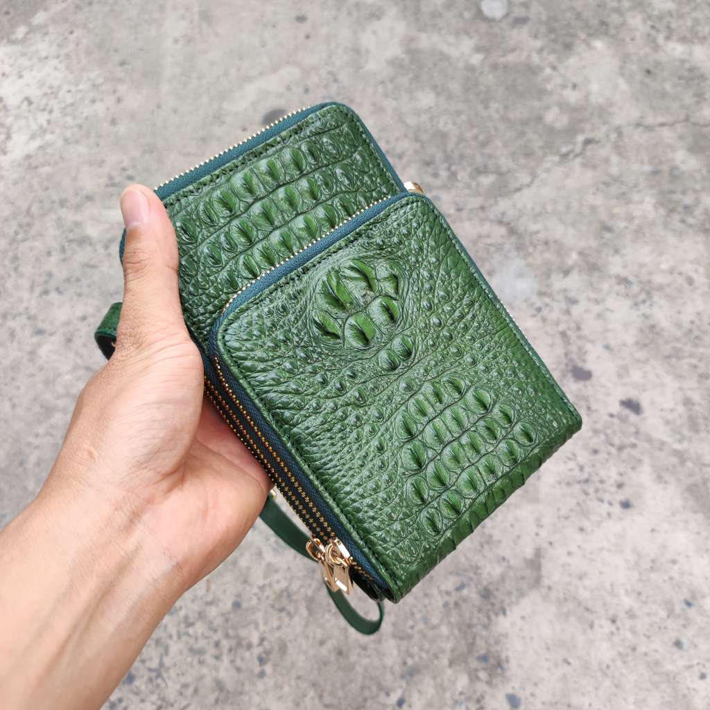 Tổng hợp 89+ hình về mô hình da cá sấu 36 Ví Da Nam Cầm Tay Da Cá Sấu Đan Viền Thủ Công Đẳng Cấp SVC99